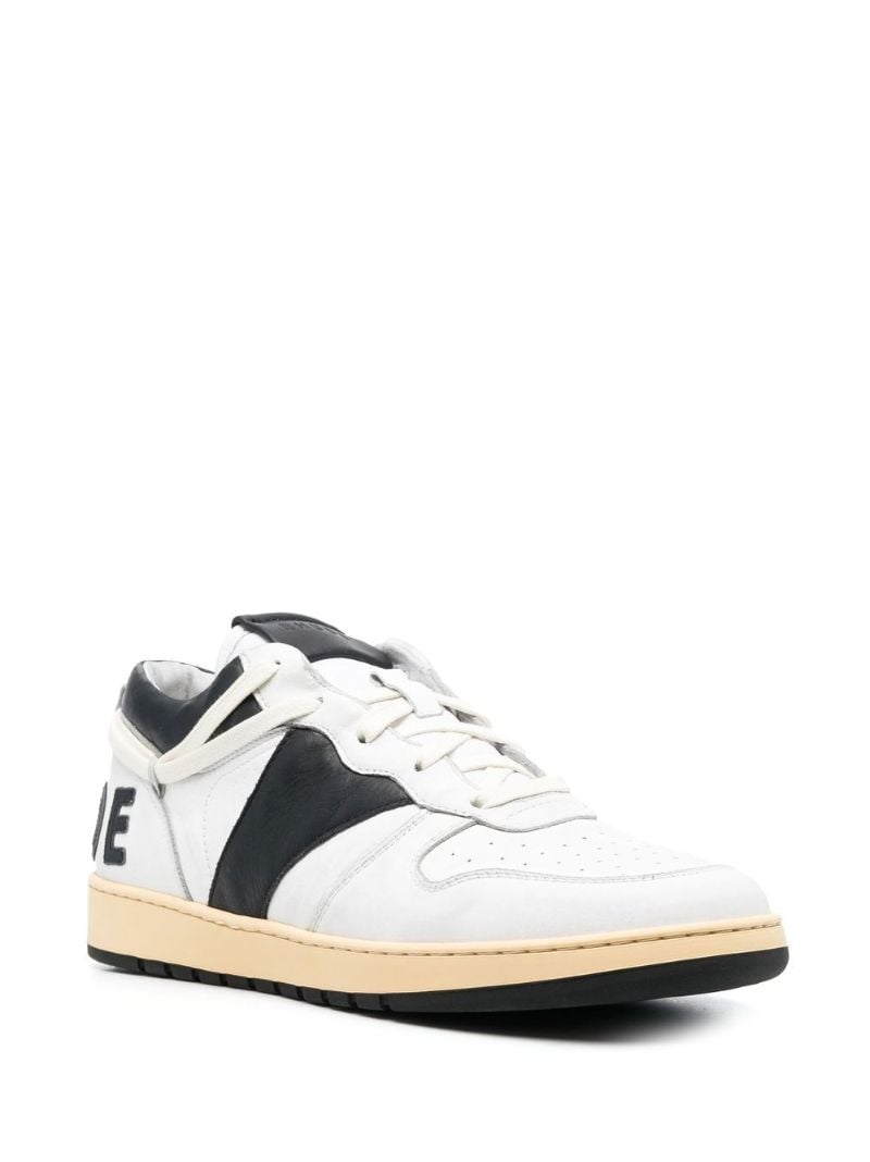 White Rhecess Leather Sneakers