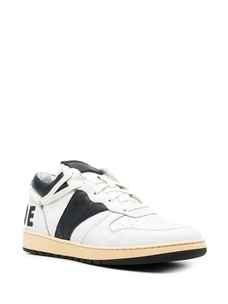 White Rhecess Leather Sneakers