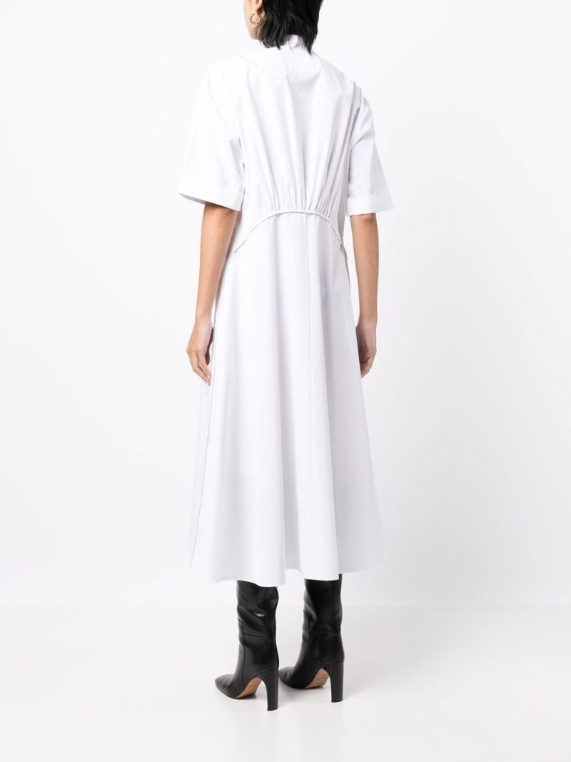 White Cotton Shirt Dress