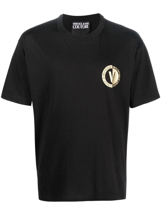 Black Logo-print Cotton T-shirt