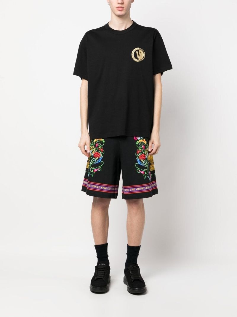 Black Logo-print Cotton T-shirt
