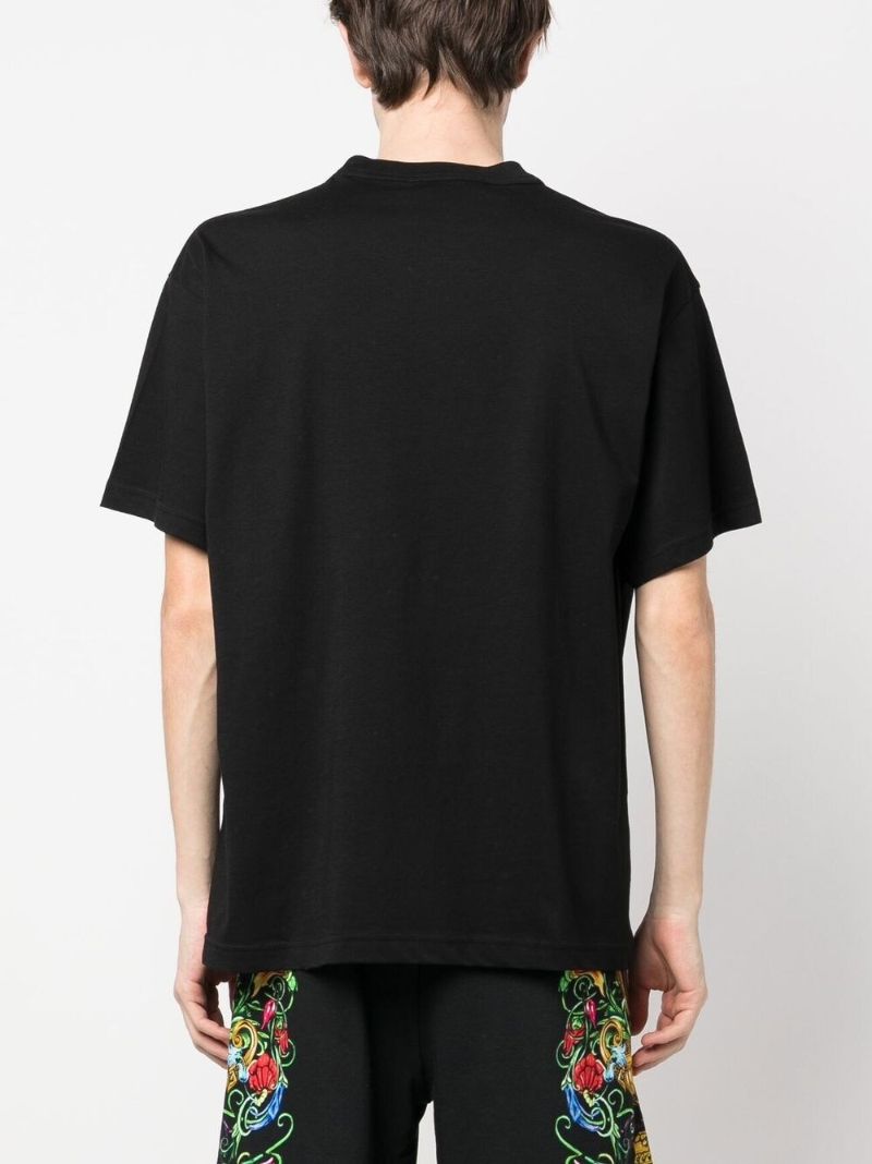 Black Logo-print Cotton T-shirt