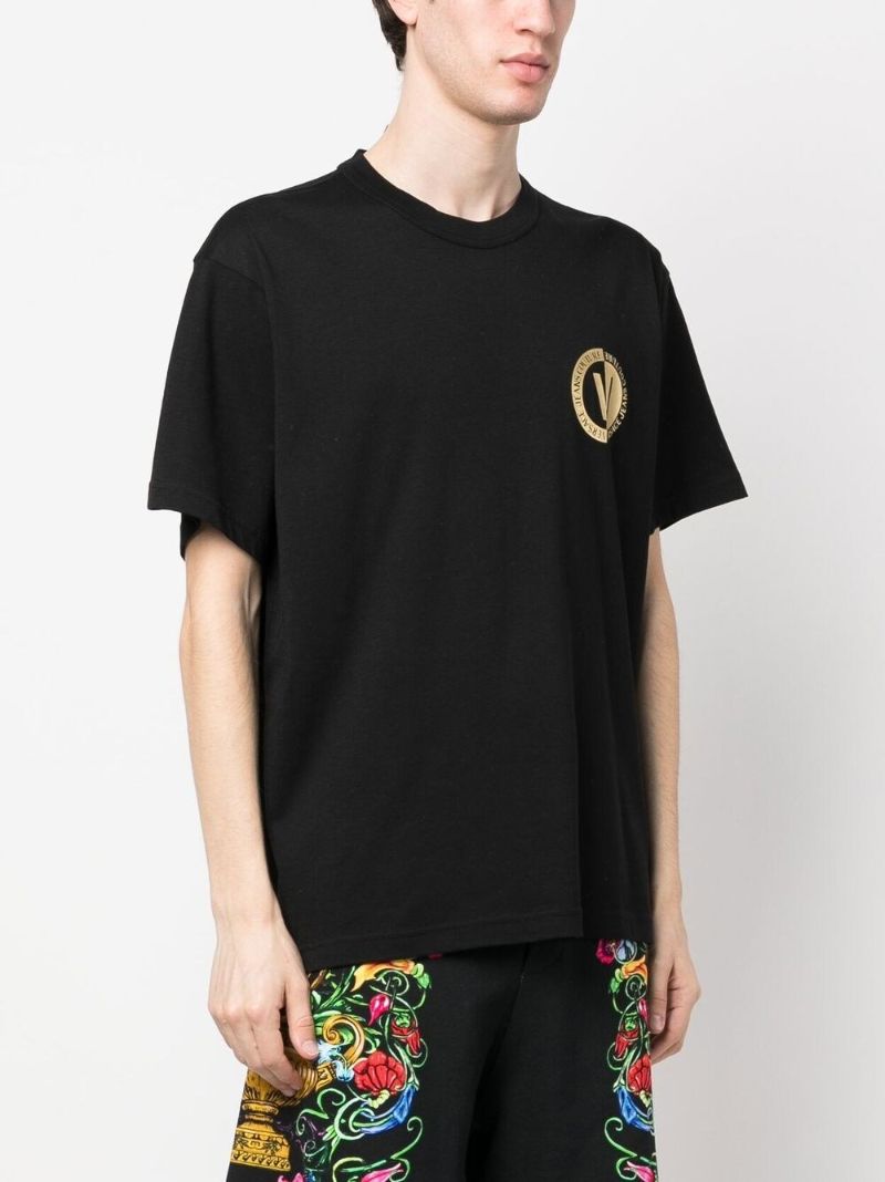 Black Logo-print Cotton T-shirt