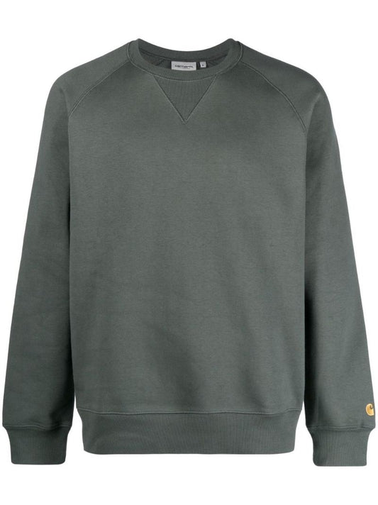 Green Chase Logo Embroidered Sweatshirt