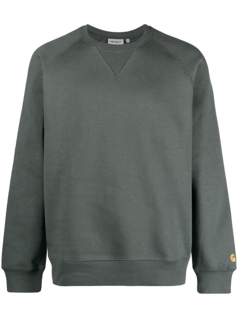 Green Chase Logo Embroidered Sweatshirt