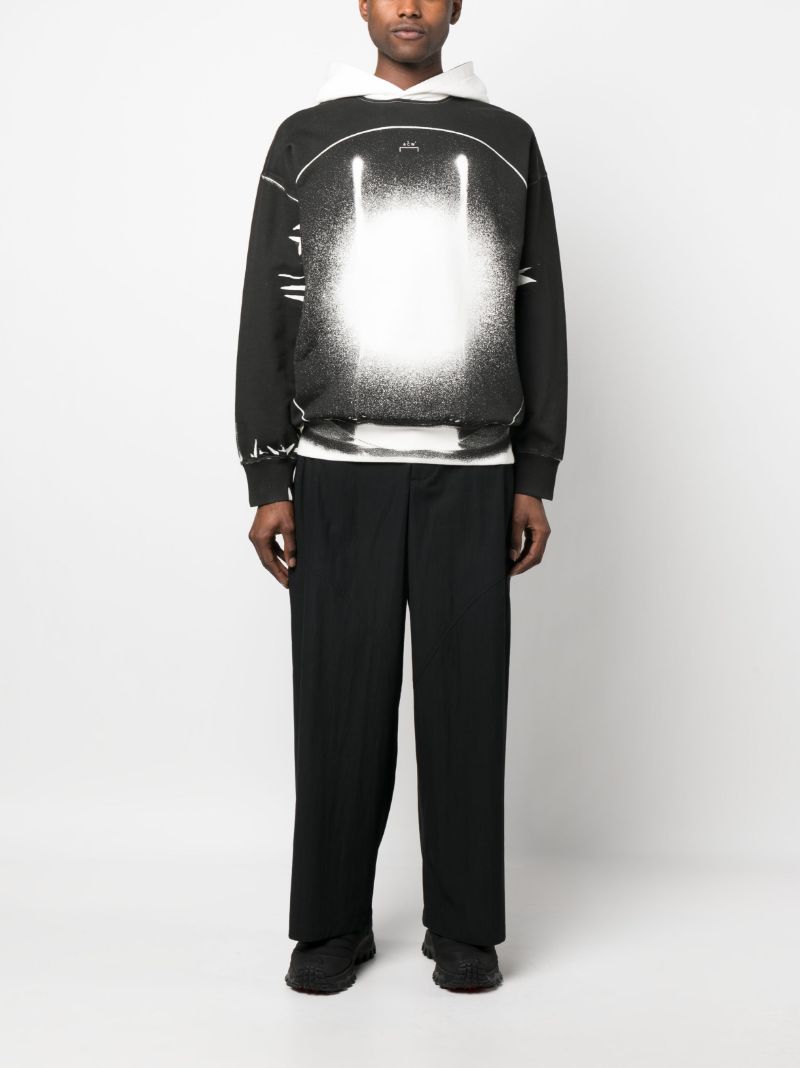 Black Exposure Print Hoodie