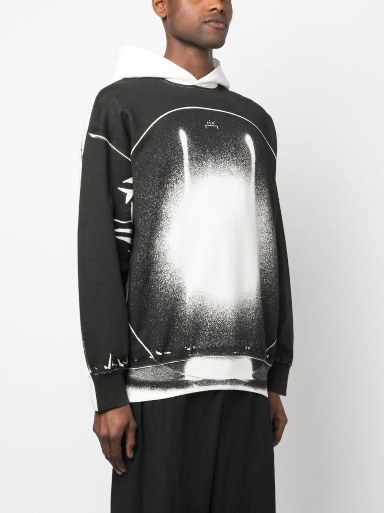 Black Exposure Print Hoodie
