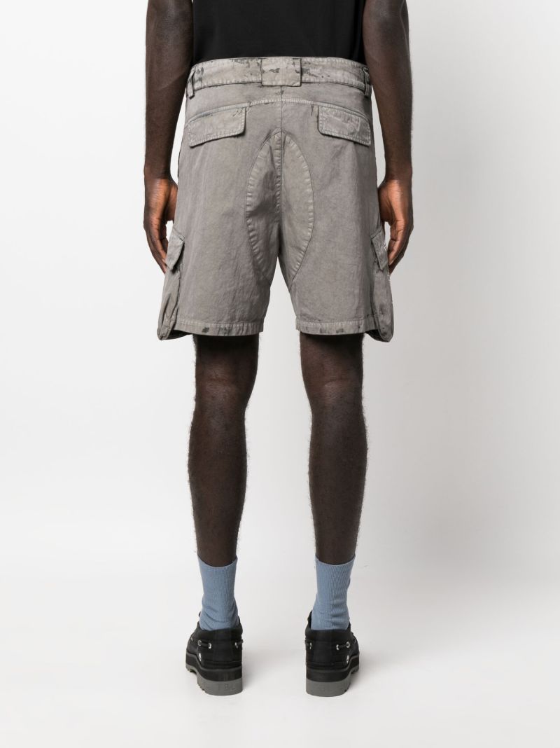 Grey Faded Cargo Shorts