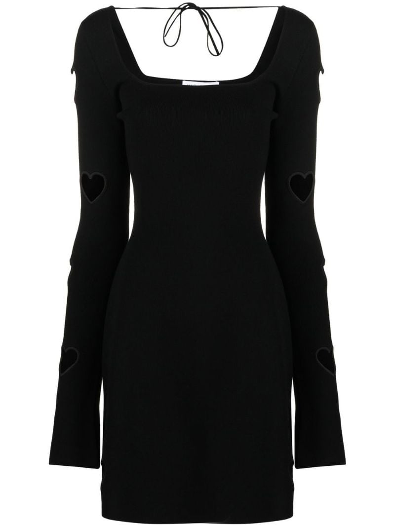 Black Heart Cut-out Mini Dress