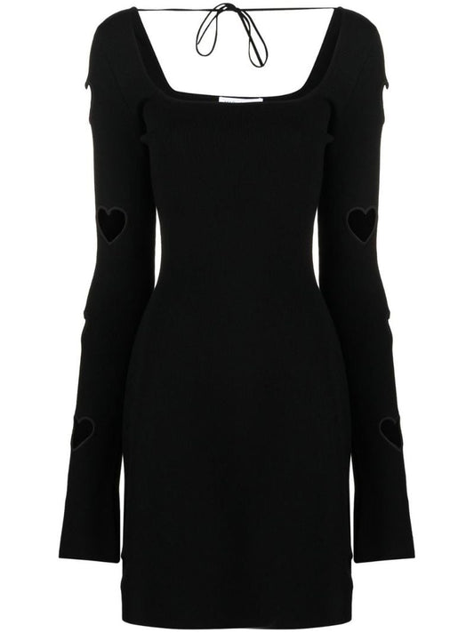 Black Heart Cut-out Mini Dress