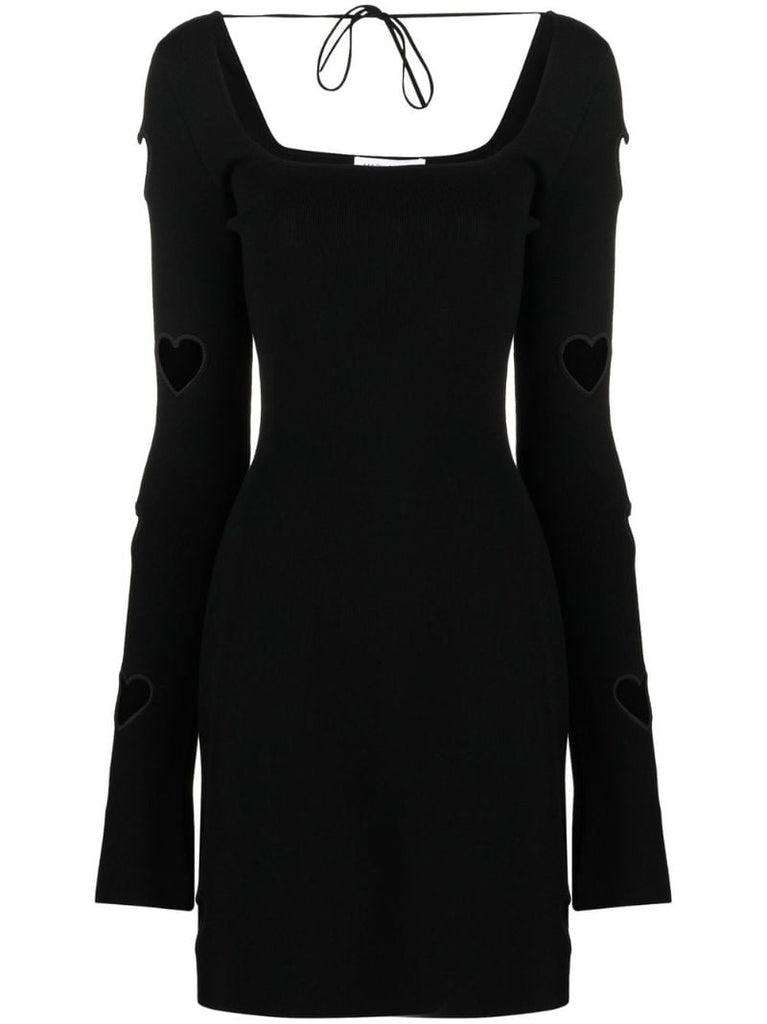 Black Heart Cut-out Mini Dress