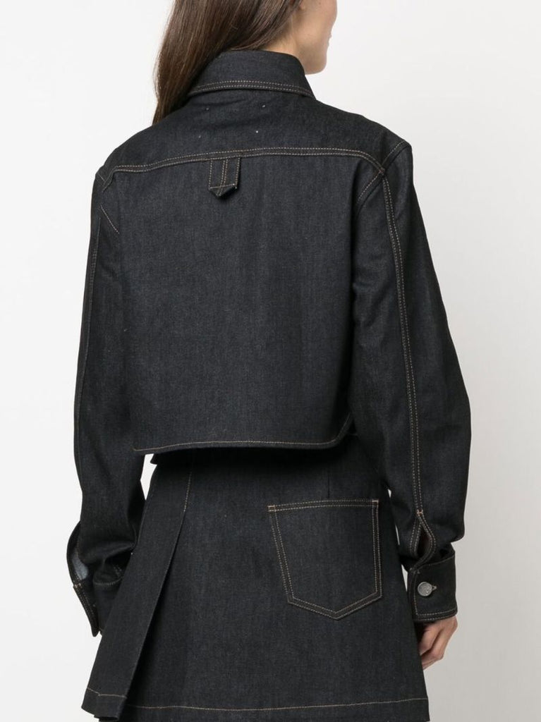 Black Denim Cop Shirt