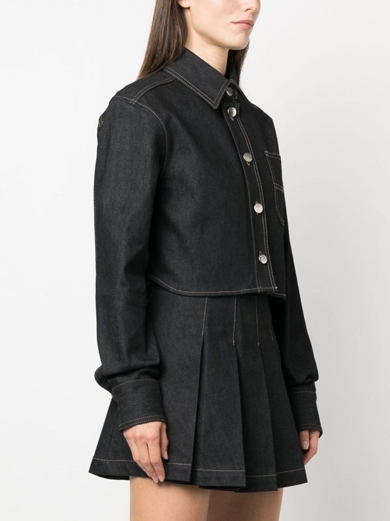 Black Denim Cop Shirt
