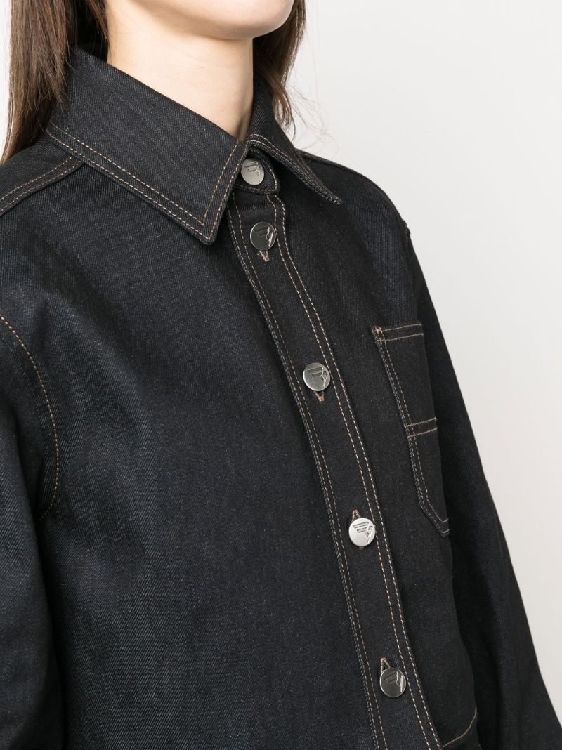 Black Denim Cop Shirt