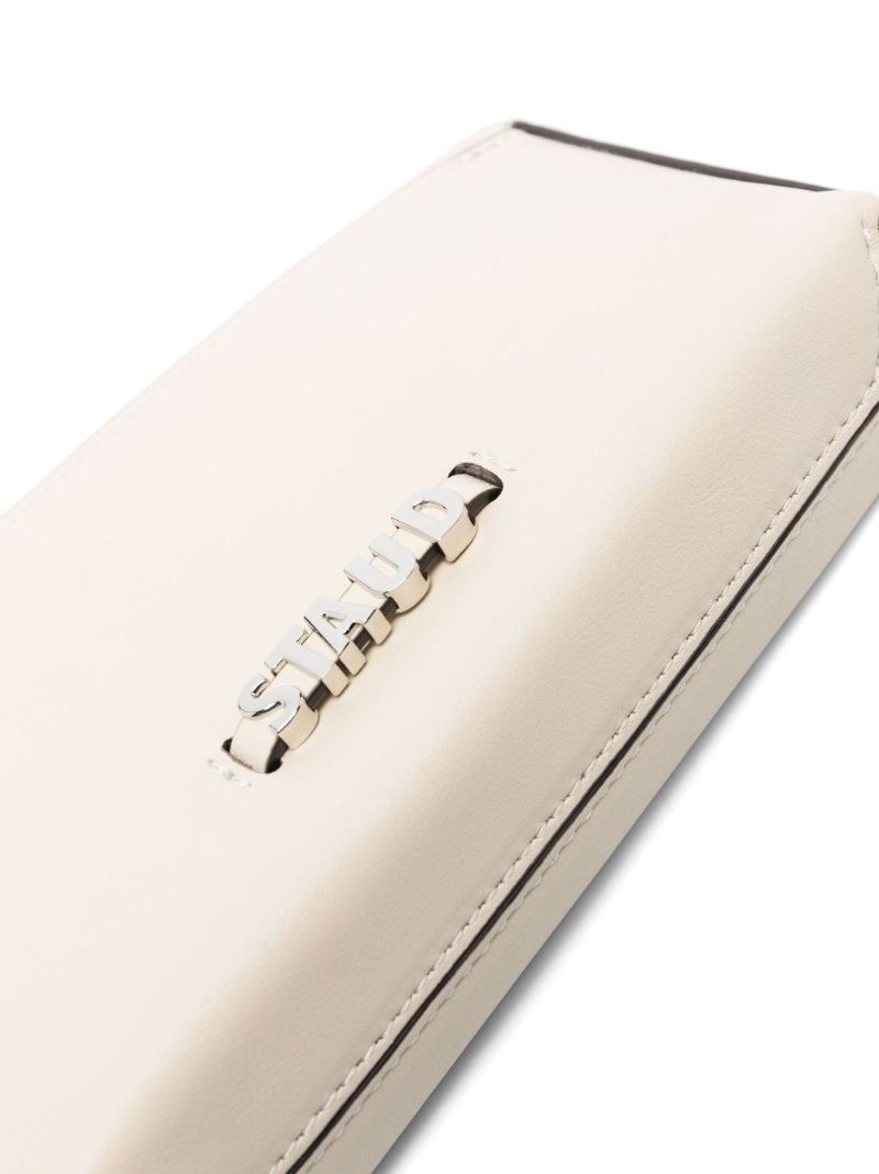 Neutral Acute Leather Cross Body Bag
