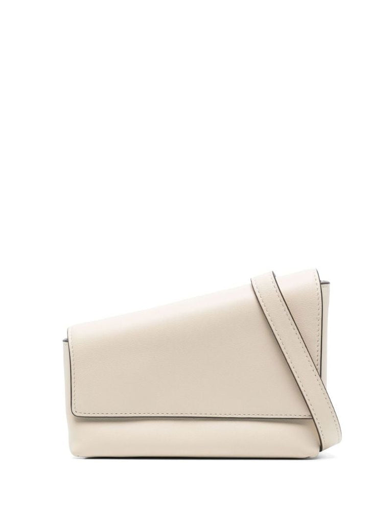 Neutral Acute Leather Cross Body Bag