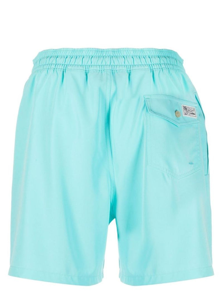 Blue Elasticated Waist Swim Shorts