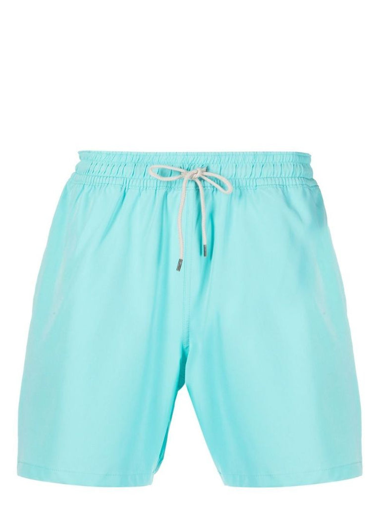 Blue Elasticated Waist Swim Shorts
