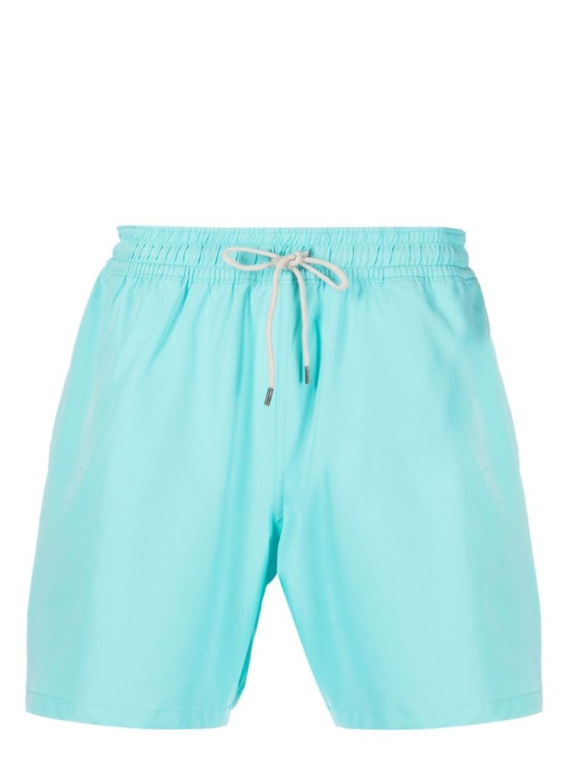 Blue Elasticated Waist Swim Shorts