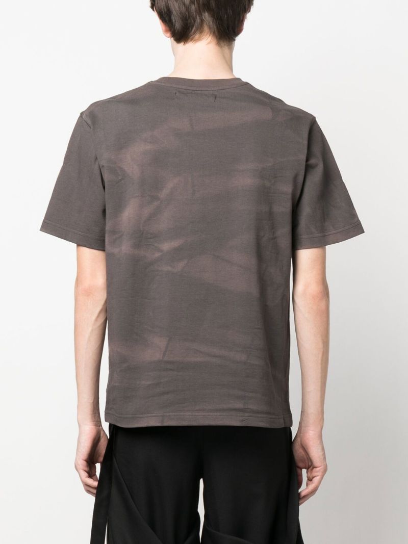 Grey Sun Bleached Cotton T-shirt
