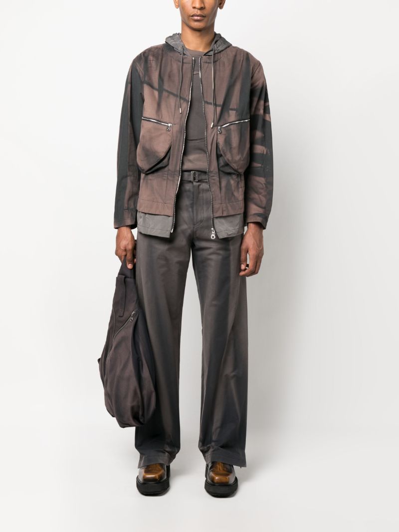Grey Sun-bleached Straight-leg Trousers