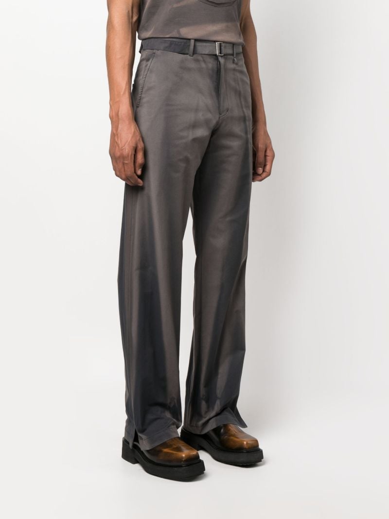 Grey Sun-bleached Straight-leg Trousers