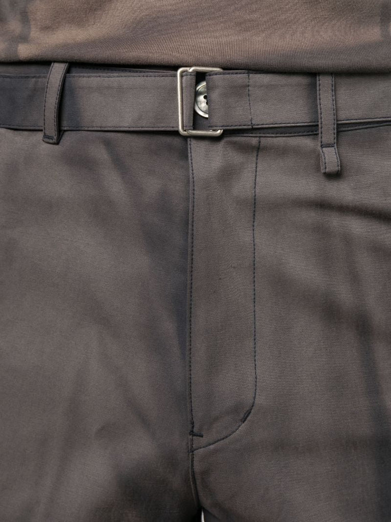 Grey Sun-bleached Straight-leg Trousers