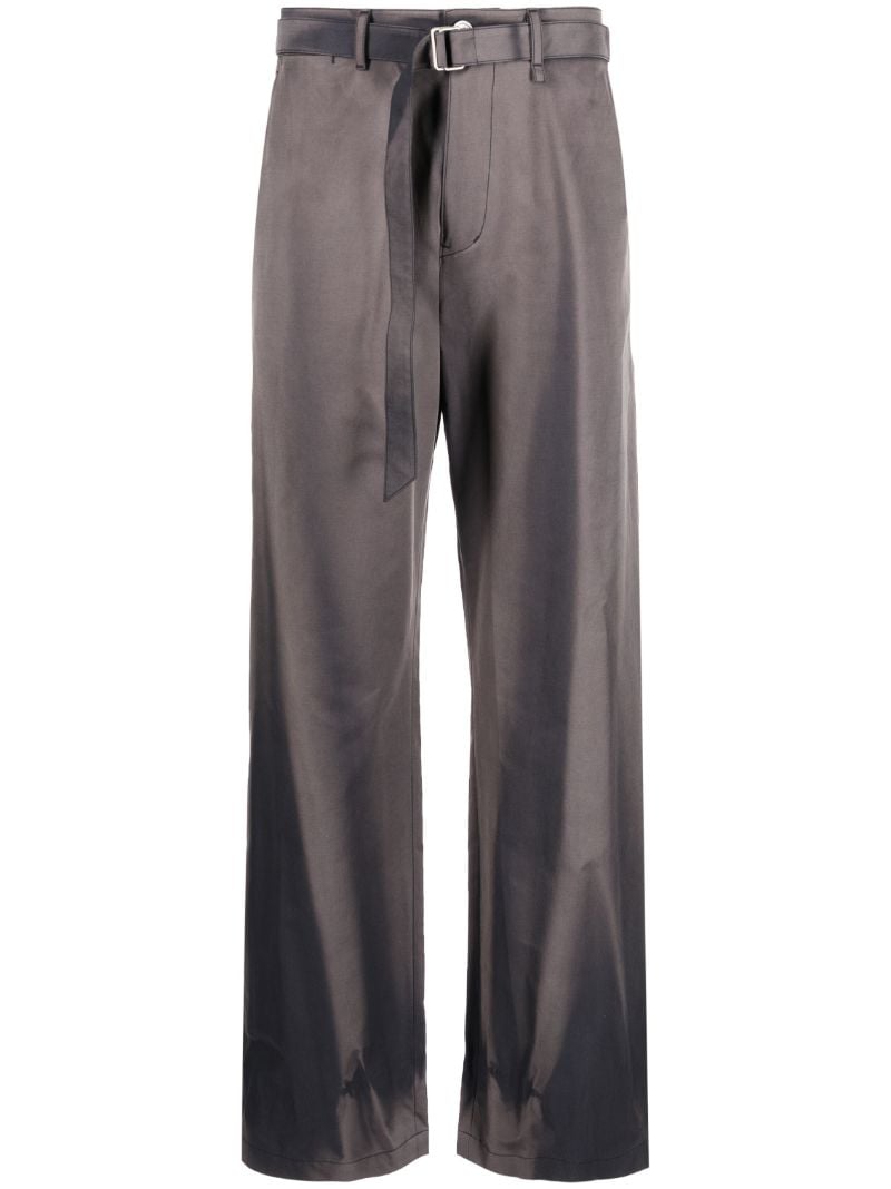 Grey Sun-bleached Straight-leg Trousers