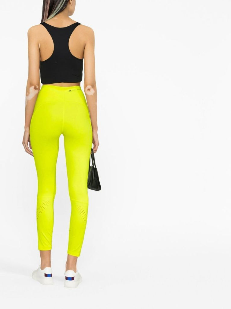 Yellow High Waisted Logo Leggings