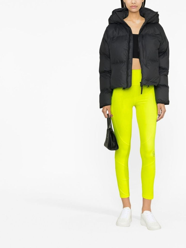 Yellow High Waisted Logo Leggings
