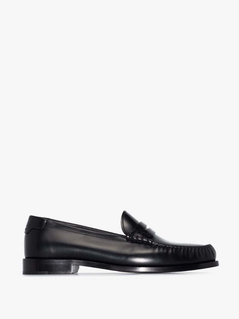 Black Le Loafer Leather Penny Loafers
