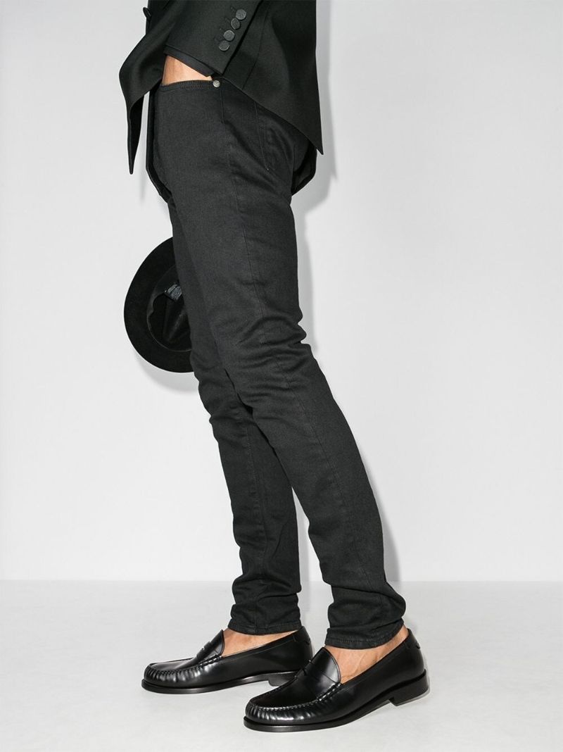 Black Le Loafer Leather Penny Loafers