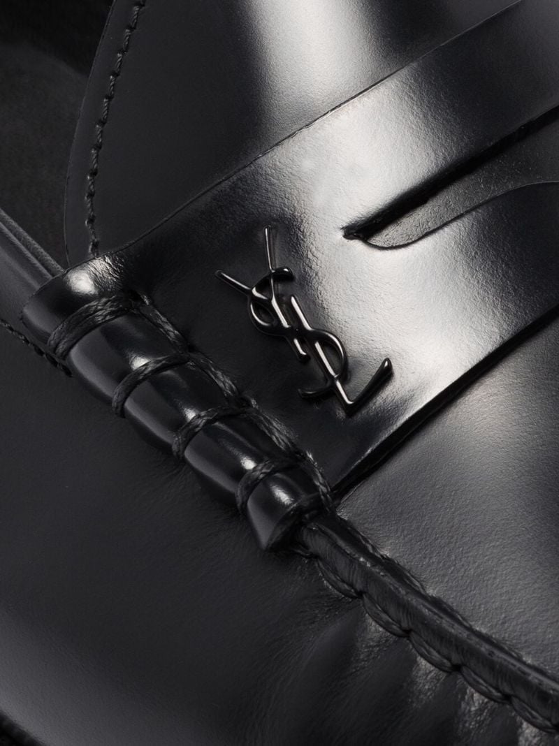 Black Le Loafer Leather Penny Loafers