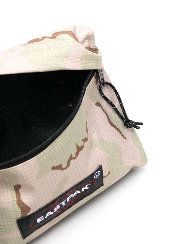 Neutral Camouflage Print Messenger Bag