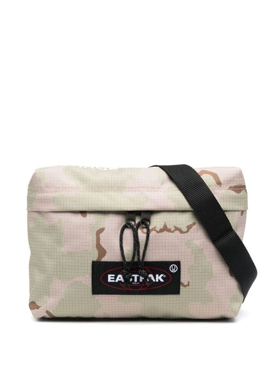 Neutral Camouflage Print Messenger Bag