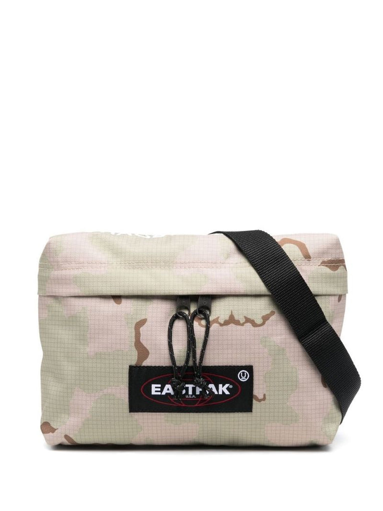 Neutral Camouflage Print Messenger Bag