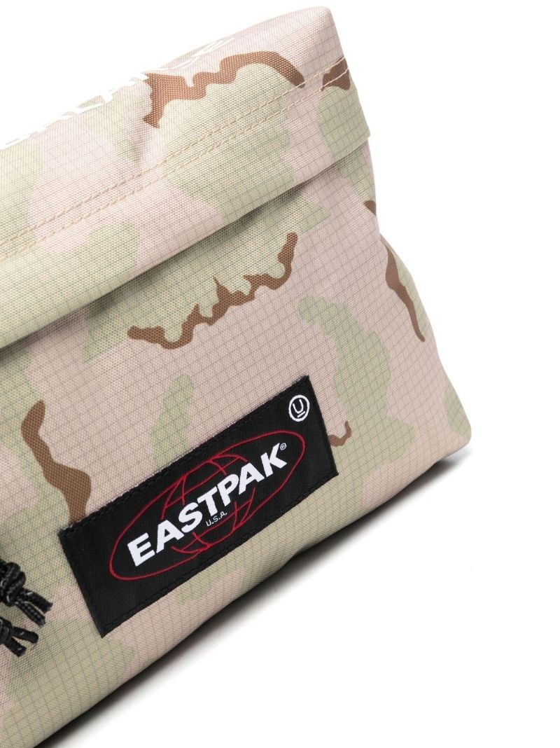 Neutral Camouflage Print Messenger Bag