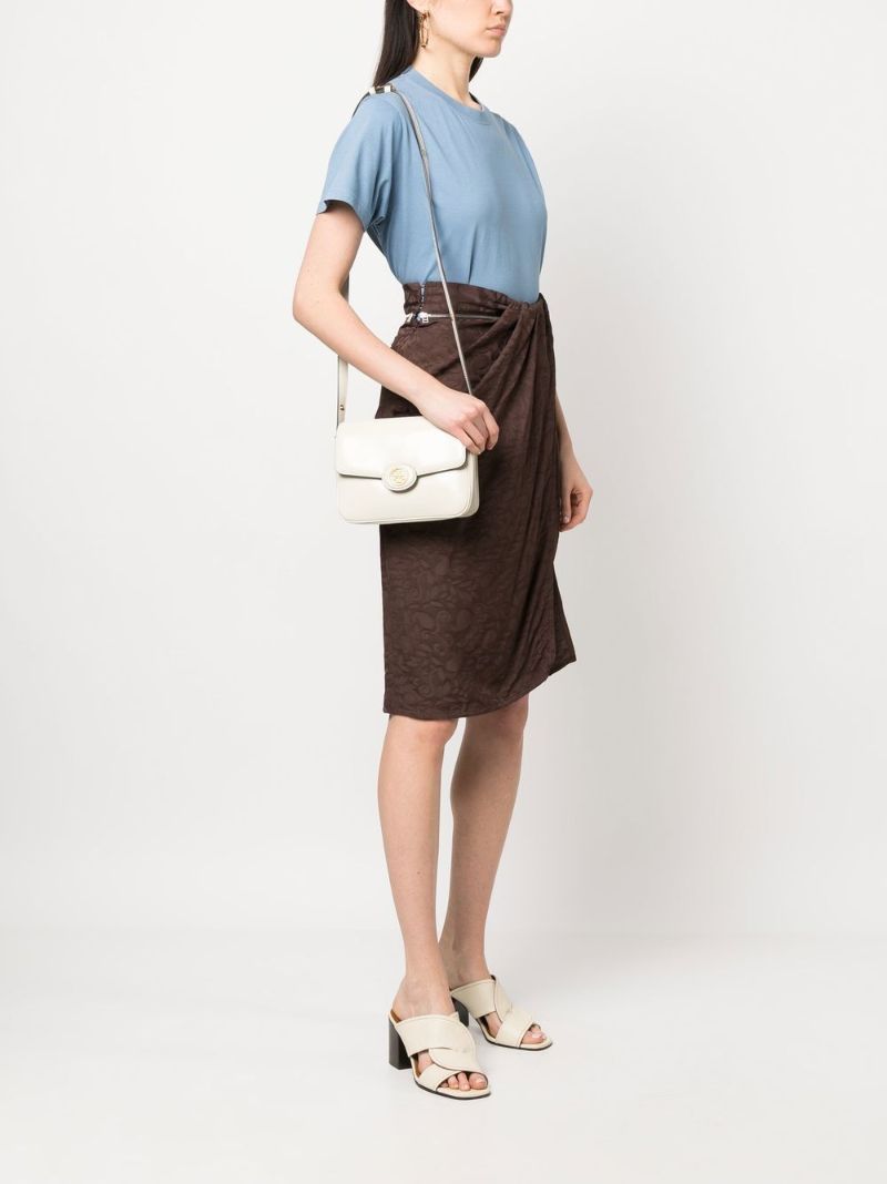 White Robinson Leather Cross Body Bag