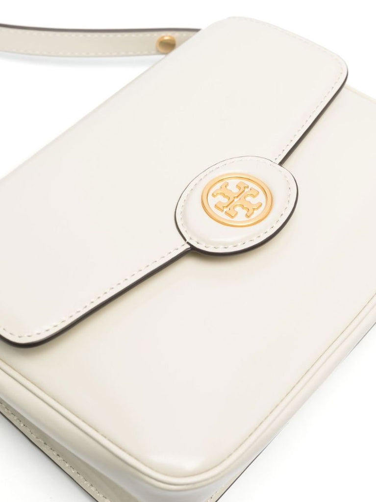 White Robinson Leather Cross Body Bag