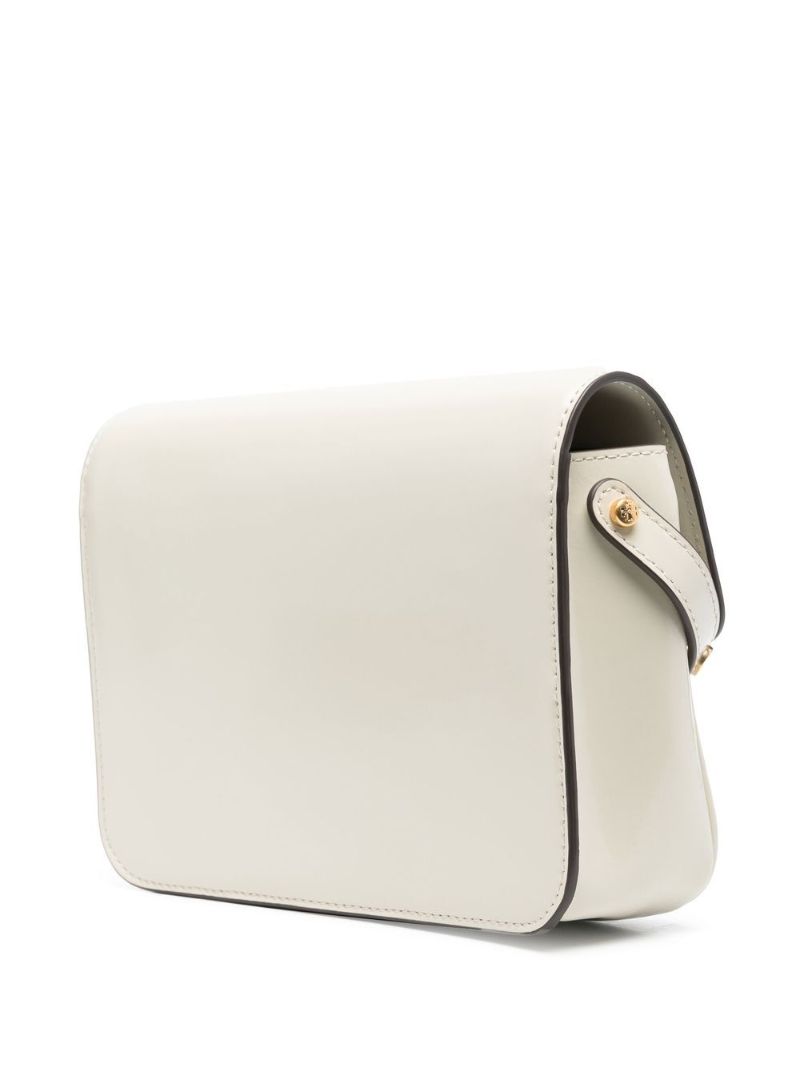 White Robinson Leather Cross Body Bag