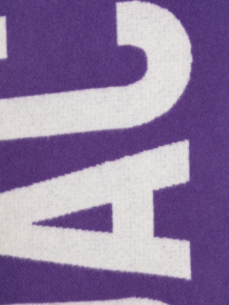 Purple L'Ã_x0083_Â©charpe Logo Virgin Wool Scarf