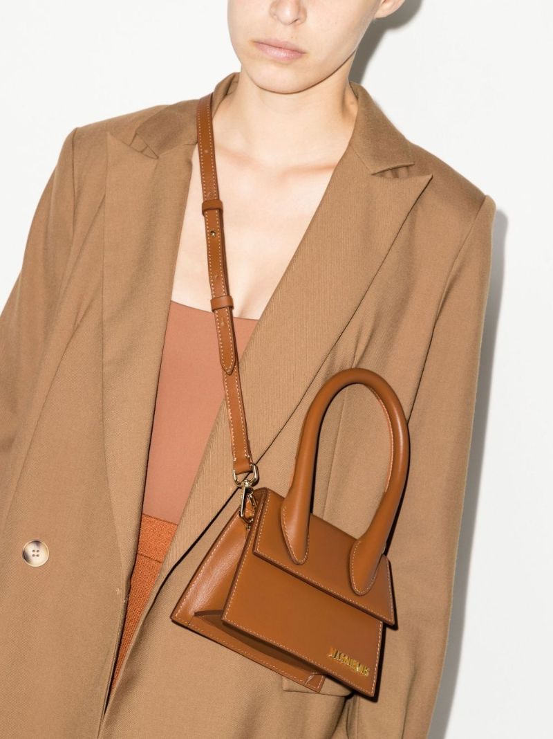 Brown Le Chiquito Moyen Leather Tote Bag