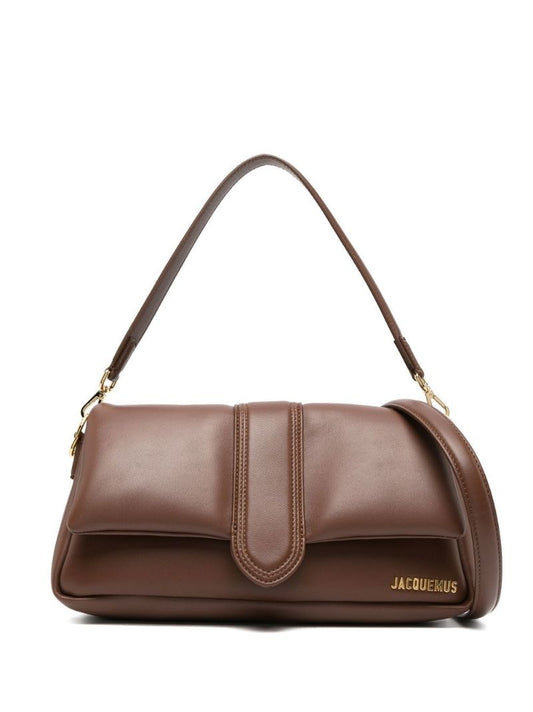 Brown Le Bambimou Leather Shoulder Bag