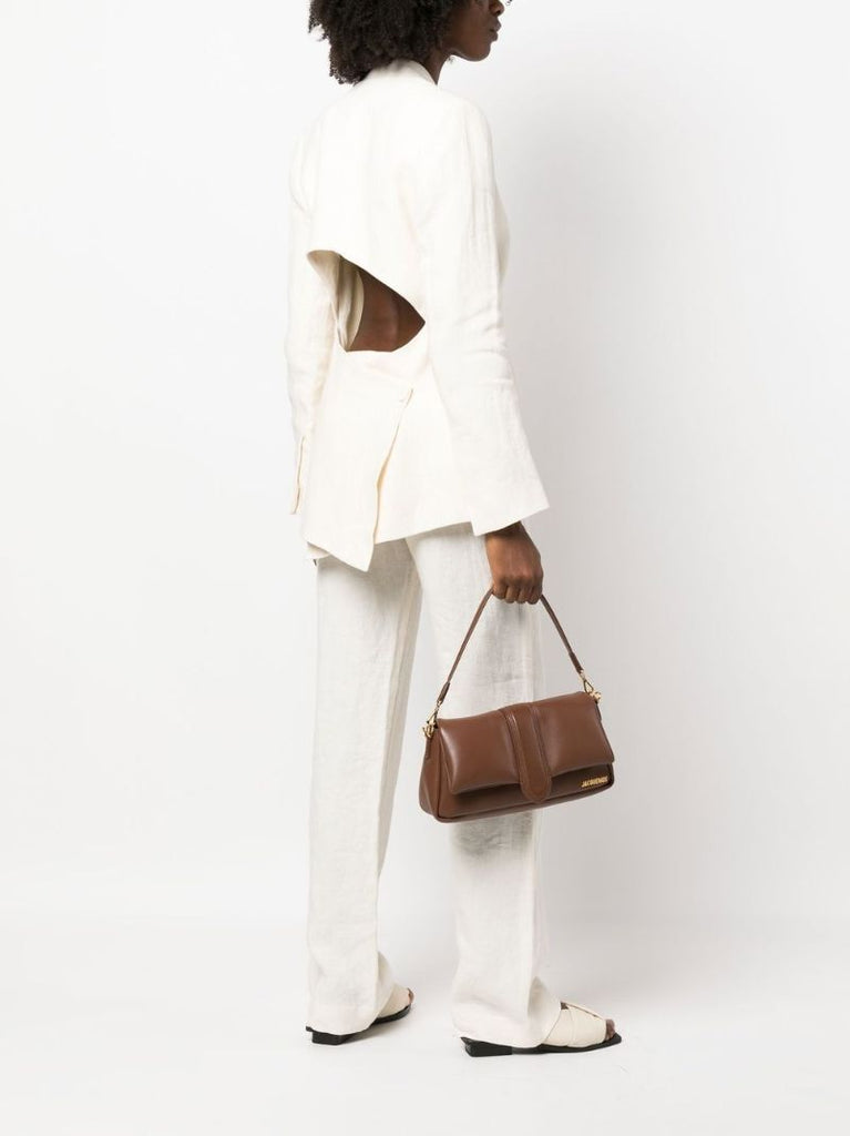 Brown Le Bambimou Leather Shoulder Bag