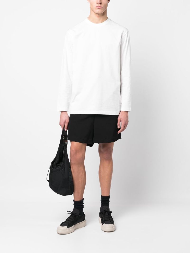 White Long-sleeve Cotton T-shirt