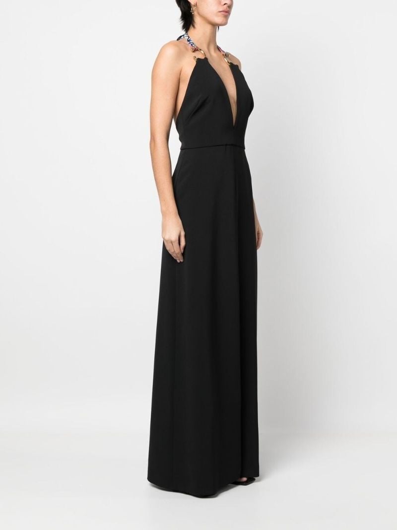 Black Halterneck Maxi Dress