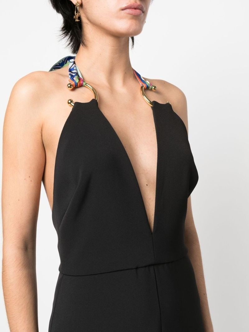 Black Halterneck Maxi Dress