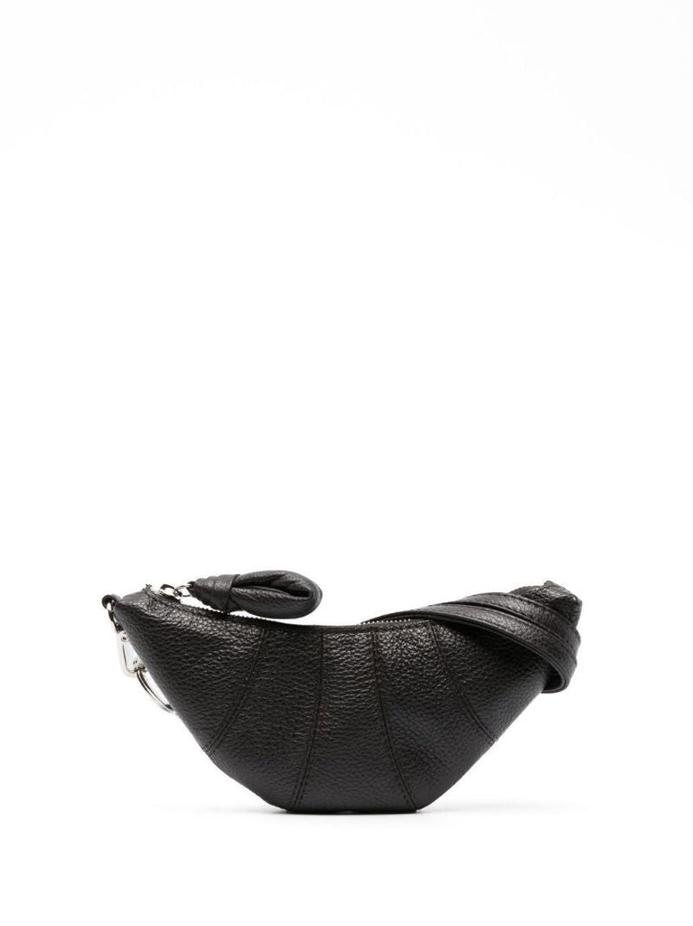 Brown Croissant Leather Mini Bag