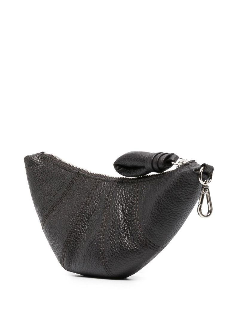 Brown Croissant Leather Mini Bag