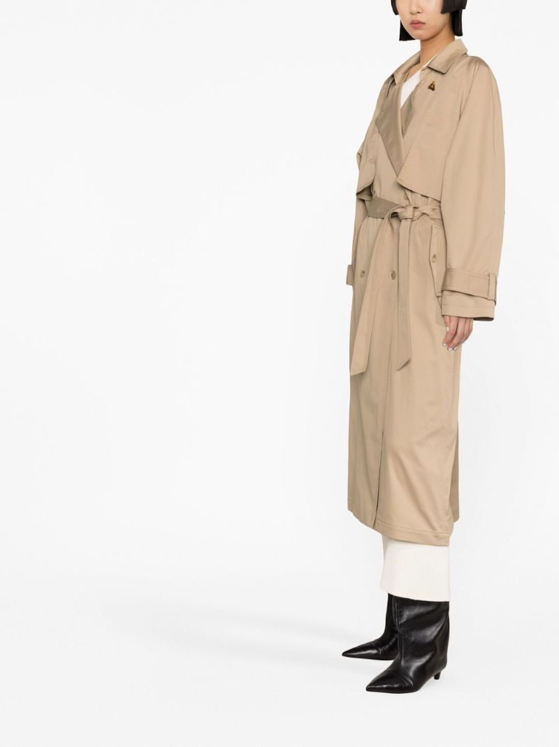 Neutral Belted Trench Coat